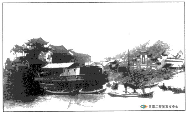 大冶铁矿铁矿石运往汉阳铁厂的晴川阁码头